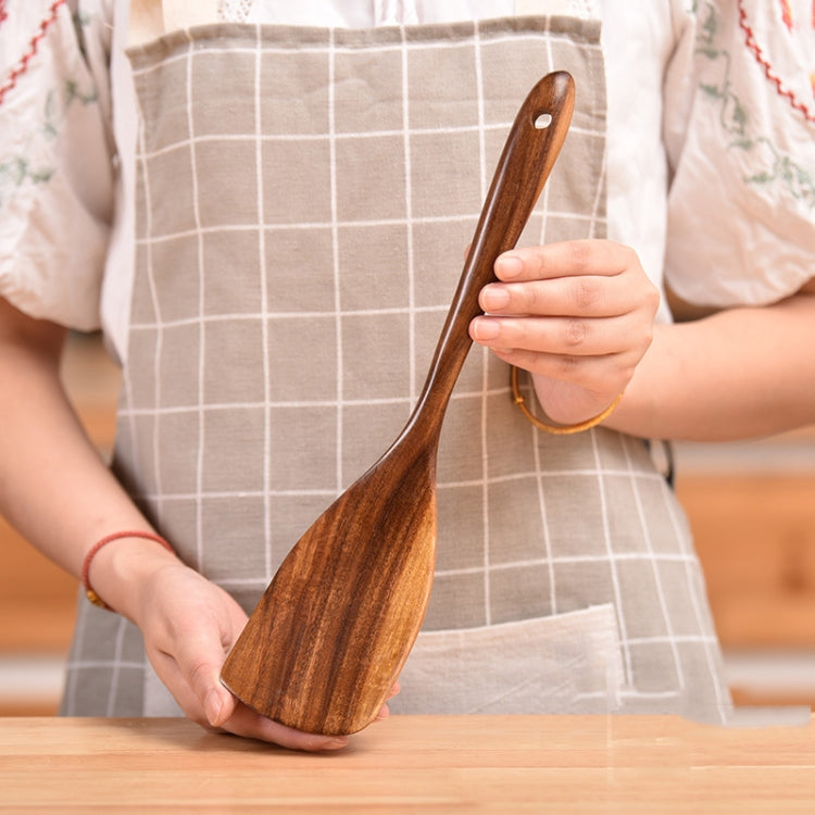 Pentola antiaderente Pala in legno Teak Pentola Pala Stoviglie, Sweet Spoon, Saving Spoon, Bent Spoon, Mixing Spoon, Filter Spoon, Curved Shovel, Thickened Oblique Shovel, Curved Spatula, Small Spoon, Medium Spoon, Long Handle Spoon                    ...