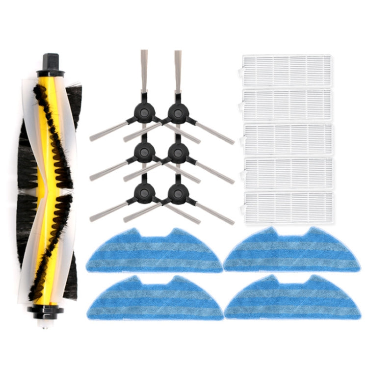 Accessori per spazzatrici per Proscenic 811GB 911S, specifica:, 1 Main Brush+3 Pair Side Brush+5 Filter+4 Rags, 1 Main Brush, 4 Side Brush, 2 Rag