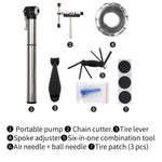 Kit di riparazione per biciclette Set di riparazione Bicicletta Mountain Road Strumento per pneumatici Pompa Equipaggiamento per la guida