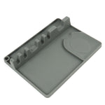 Mensola porta cucchiaio in silicone da cucina 2 in 1, Large (Gray), Medium (Gray), Large (Black), Medium (Black), Large (Red), Medium (Red), Large (Blue), Medium (Blue), Large (Orange), Medium (Orange), Large (Green), Medium (Green)