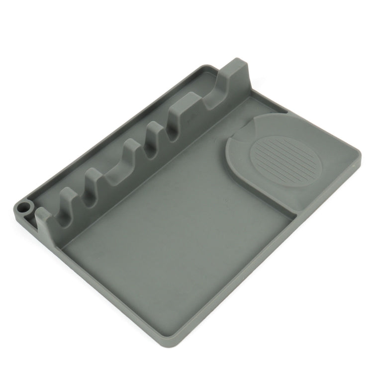 Mensola porta cucchiaio in silicone da cucina 2 in 1, Large (Gray), Medium (Gray), Large (Black), Medium (Black), Large (Red), Medium (Red), Large (Blue), Medium (Blue), Large (Orange), Medium (Orange), Large (Green), Medium (Green)