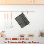 Mensola porta cucchiaio in silicone da cucina 2 in 1, Large (Gray), Medium (Gray), Large (Black), Medium (Black), Large (Red), Medium (Red), Large (Blue), Medium (Blue), Large (Orange), Medium (Orange), Large (Green), Medium (Green)