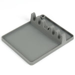 Mensola porta cucchiaio in silicone da cucina 2 in 1, Large (Gray), Medium (Gray), Large (Black), Medium (Black), Large (Red), Medium (Red), Large (Blue), Medium (Blue), Large (Orange), Medium (Orange), Large (Green), Medium (Green)