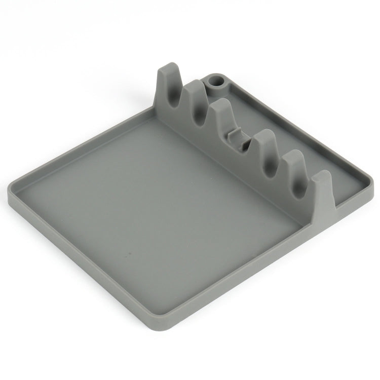 Mensola porta cucchiaio in silicone da cucina 2 in 1, Large (Gray), Medium (Gray), Large (Black), Medium (Black), Large (Red), Medium (Red), Large (Blue), Medium (Blue), Large (Orange), Medium (Orange), Large (Green), Medium (Green)