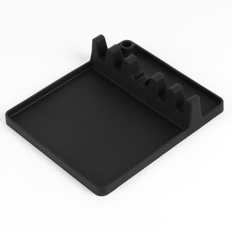 Mensola porta cucchiaio in silicone da cucina 2 in 1, Large (Gray), Medium (Gray), Large (Black), Medium (Black), Large (Red), Medium (Red), Large (Blue), Medium (Blue), Large (Orange), Medium (Orange), Large (Green), Medium (Green)