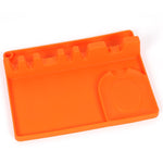 Mensola porta cucchiaio in silicone da cucina 2 in 1, Large (Gray), Medium (Gray), Large (Black), Medium (Black), Large (Red), Medium (Red), Large (Blue), Medium (Blue), Large (Orange), Medium (Orange), Large (Green), Medium (Green)