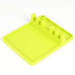 Mensola porta cucchiaio in silicone da cucina 2 in 1, Large (Gray), Medium (Gray), Large (Black), Medium (Black), Large (Red), Medium (Red), Large (Blue), Medium (Blue), Large (Orange), Medium (Orange), Large (Green), Medium (Green)
