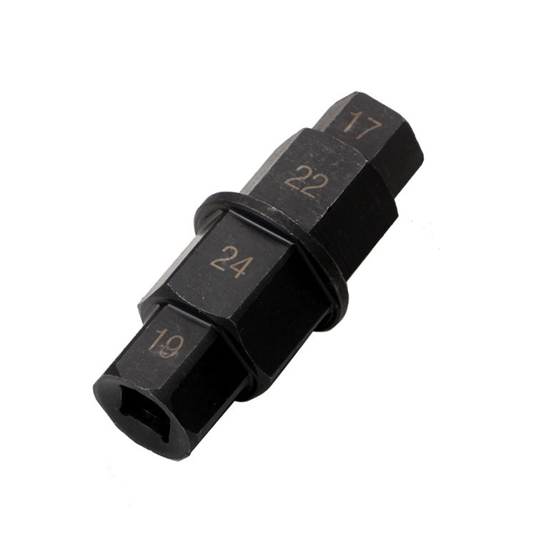 Strumento per lo smontaggio dell'asse della ruota della motocicletta Chiave per la rimozione del perno della ruota anteriore Presa esagonale del manicotto di smontaggio, Hex Socket Black, Hex Socket White