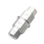 Strumento per lo smontaggio dell'asse della ruota della motocicletta Chiave per la rimozione del perno della ruota anteriore Presa esagonale del manicotto di smontaggio, Hex Socket Black, Hex Socket White