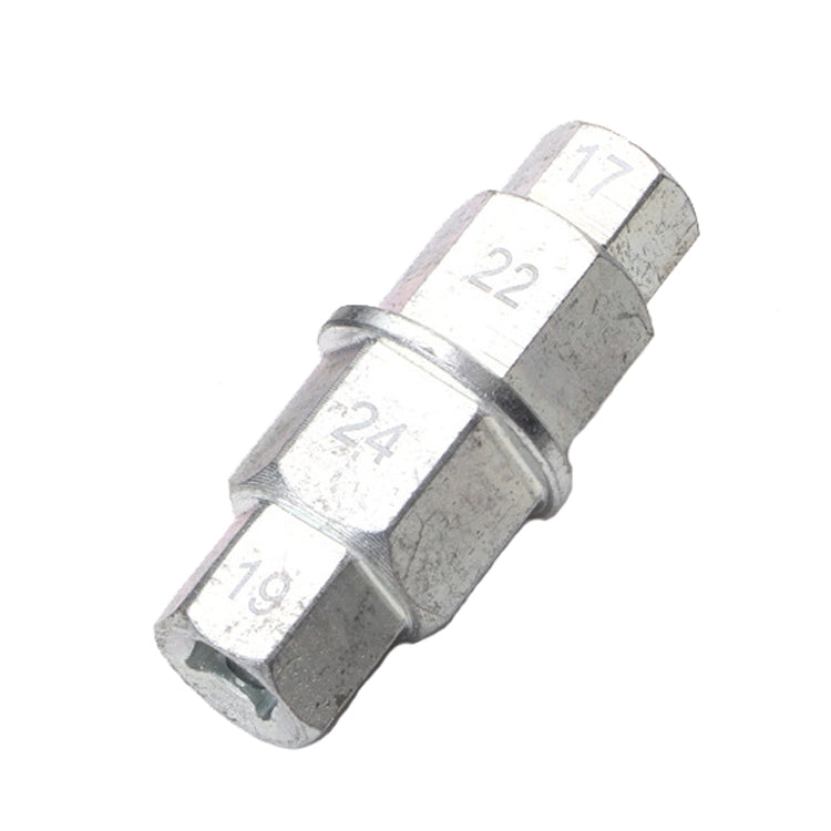Strumento per lo smontaggio dell'asse della ruota della motocicletta Chiave per la rimozione del perno della ruota anteriore Presa esagonale del manicotto di smontaggio, Hex Socket Black, Hex Socket White