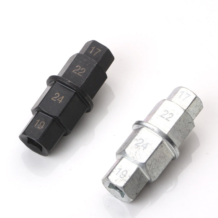 Strumento per lo smontaggio dell'asse della ruota della motocicletta Chiave per la rimozione del perno della ruota anteriore Presa esagonale del manicotto di smontaggio, Hex Socket Black, Hex Socket White