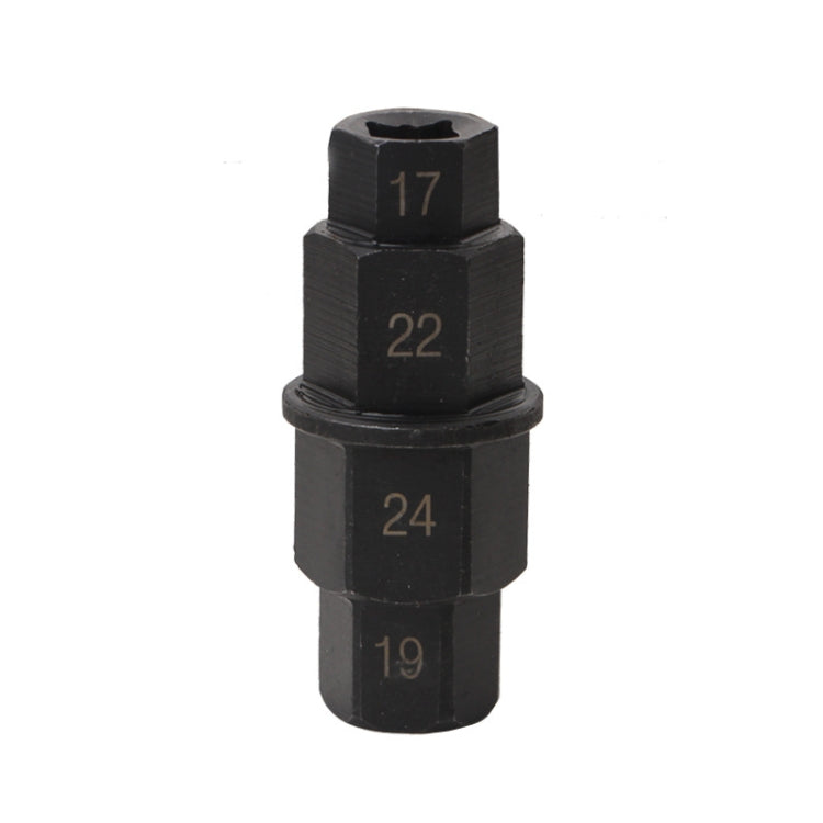 Strumento per lo smontaggio dell'asse della ruota della motocicletta Chiave per la rimozione del perno della ruota anteriore Presa esagonale del manicotto di smontaggio, Hex Socket Black, Hex Socket White
