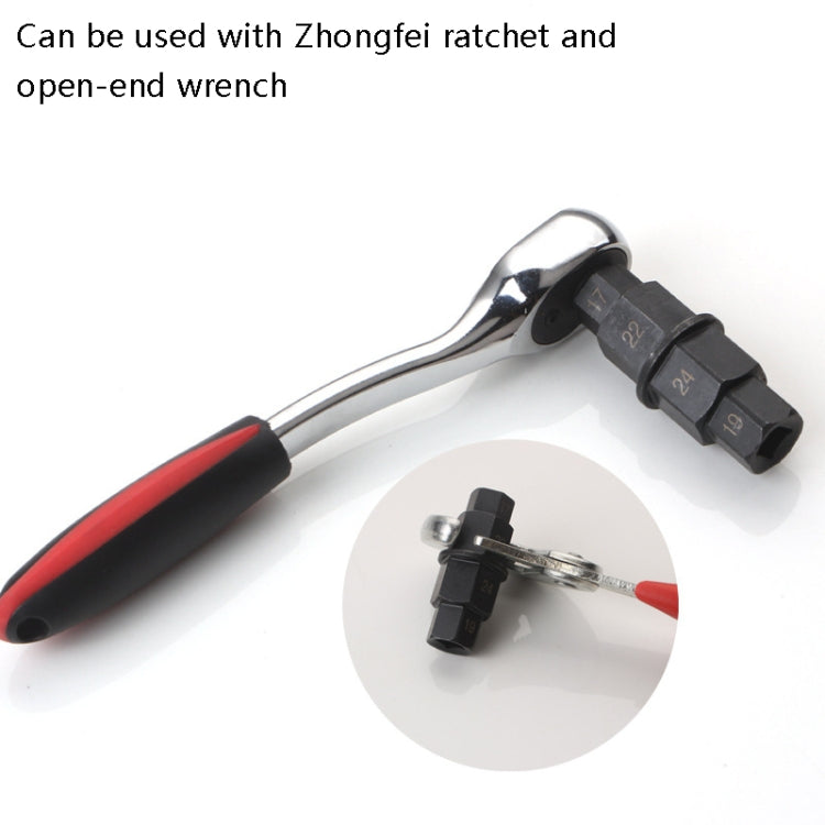 Strumento per lo smontaggio dell'asse della ruota della motocicletta Chiave per la rimozione del perno della ruota anteriore Presa esagonale del manicotto di smontaggio, Hex Socket Black, Hex Socket White