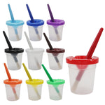 Set di pennelli per pittura Graffiti con setole per penna in plastica per bambini, HB-10 + 10, HB-5 + 5 Light Colors, HB-5 + 5 Dark