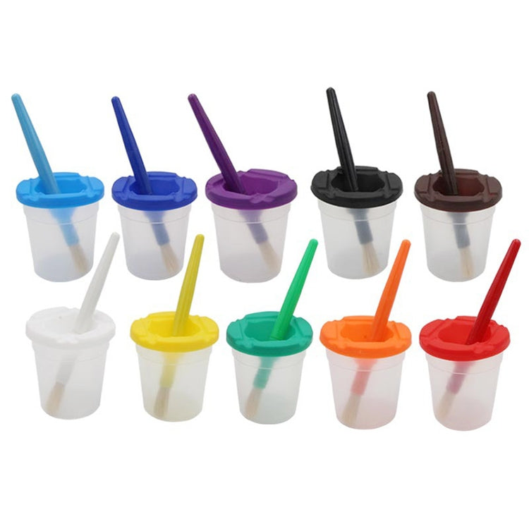 Set di pennelli per pittura Graffiti con setole per penna in plastica per bambini, HB-10 + 10, HB-5 + 5 Light Colors, HB-5 + 5 Dark