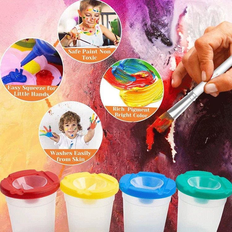 Set di pennelli per pittura Graffiti con setole per penna in plastica per bambini, HB-10 + 10, HB-5 + 5 Light Colors, HB-5 + 5 Dark
