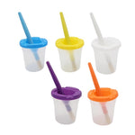 Set di pennelli per pittura Graffiti con setole per penna in plastica per bambini, HB-10 + 10, HB-5 + 5 Light Colors, HB-5 + 5 Dark