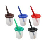 Set di pennelli per pittura Graffiti con setole per penna in plastica per bambini, HB-10 + 10, HB-5 + 5 Light Colors, HB-5 + 5 Dark