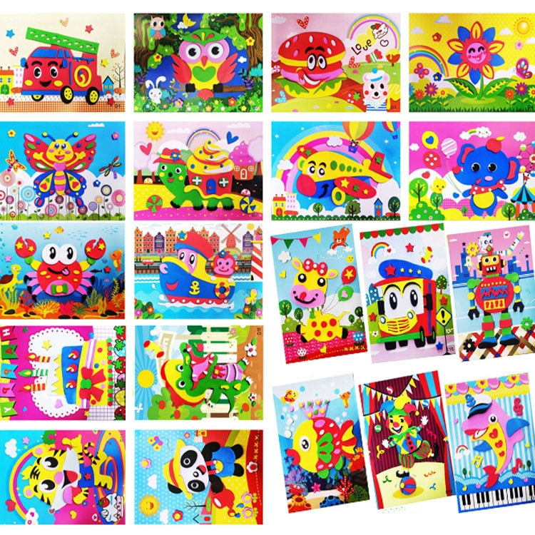 Set 20 Adesivi fai-da-te in EVA per Bambini