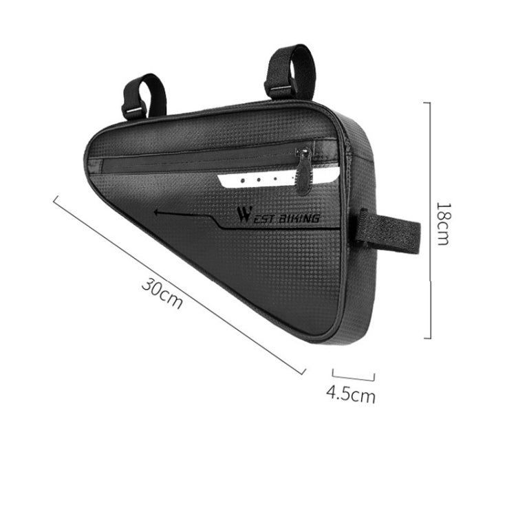 WEST BIKING Borsa triangolare per bicicletta di grande capacità Borsa da viaggio impermeabile Attrezzatura da equitazione, WEST BIKING Triangle Bag