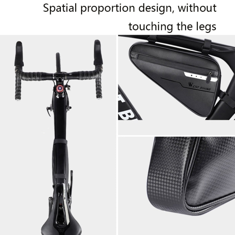 WEST BIKING Borsa triangolare per bicicletta di grande capacità Borsa da viaggio impermeabile Attrezzatura da equitazione, WEST BIKING Triangle Bag