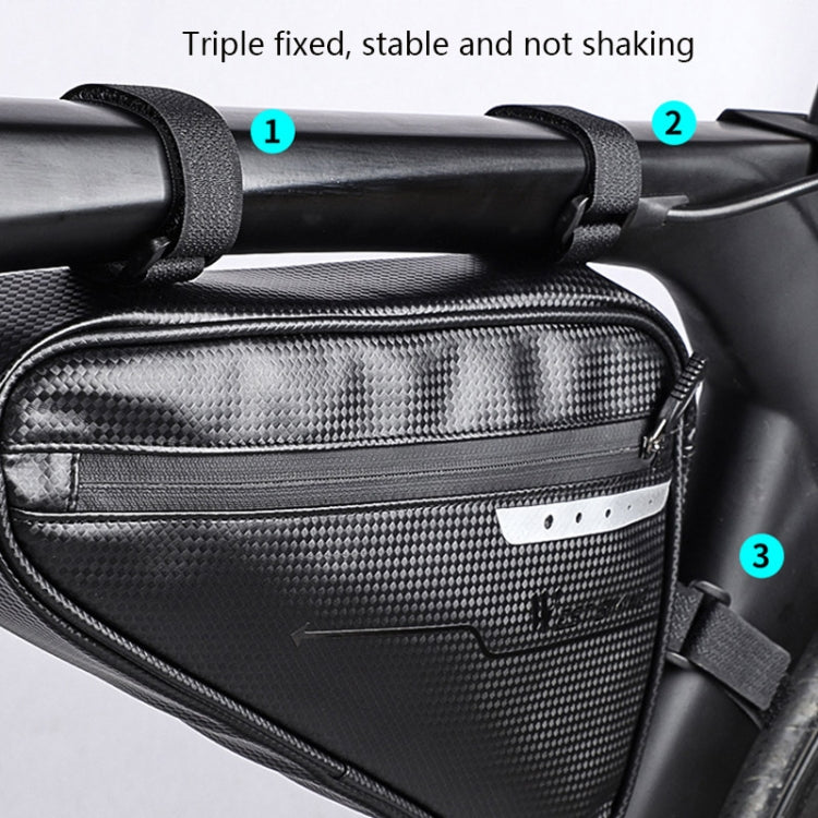WEST BIKING Borsa triangolare per bicicletta di grande capacità Borsa da viaggio impermeabile Attrezzatura da equitazione, WEST BIKING Triangle Bag