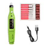 Mini smerigliatrice elettrica per unghie Set smerigliatrice elettrica portatile USB, USB White, USB Green, USB Pink, USB Black, USB Rose Red, USB Blue