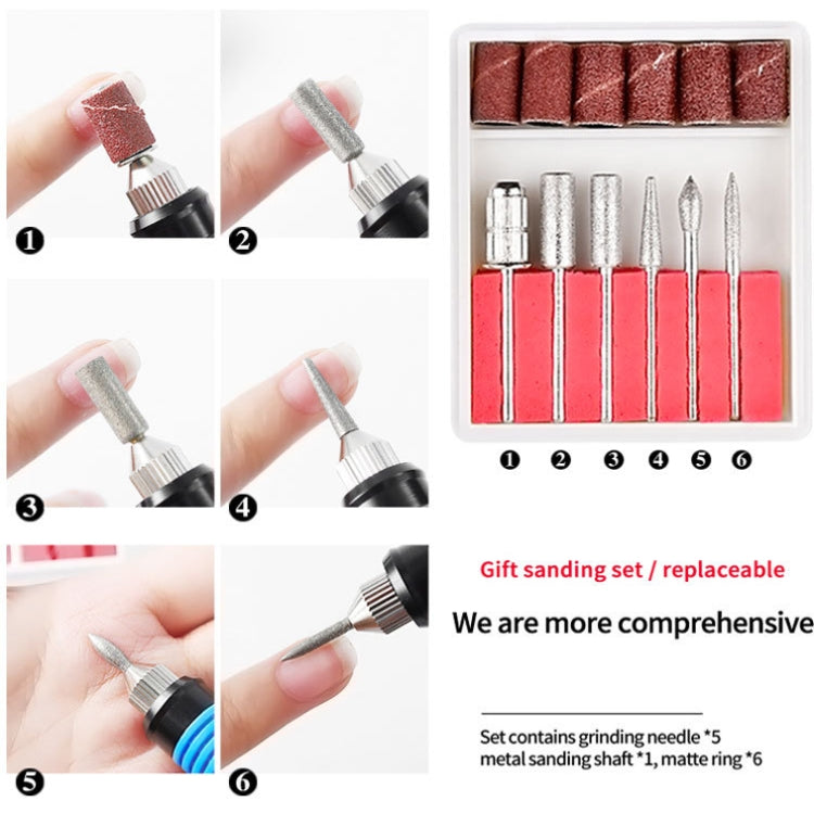 Mini smerigliatrice elettrica per unghie Set smerigliatrice elettrica portatile USB, USB White, USB Green, USB Pink, USB Black, USB Rose Red, USB Blue