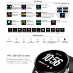 V11 Smartwatch Monitoraggio della pressione sanguigna della frequenza cardiaca in tempo reale Modalità multi-sport Smartwatch con luce respiratoria per telefono Android IOS