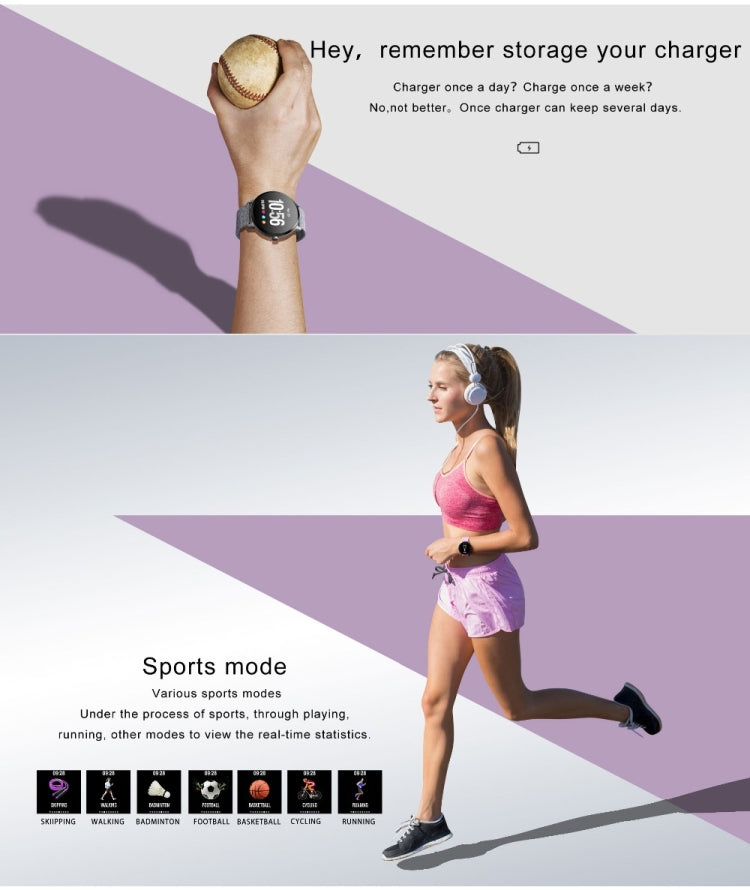 V11 Smartwatch Monitoraggio della pressione sanguigna della frequenza cardiaca in tempo reale Modalità multi-sport Smartwatch con luce respiratoria per telefono Android IOS