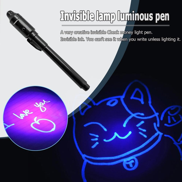 Pennarello inchiostro invisibile con luce UV 10 pezzi