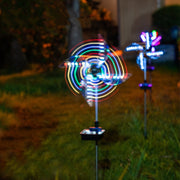 Lampada solare mulino a vento da giardino 75 cm