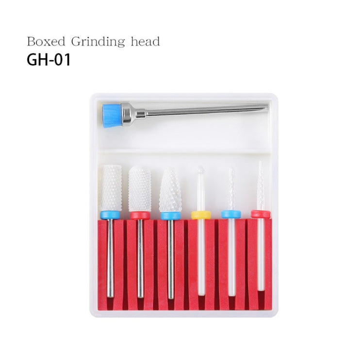 Set di teste di macinazione in lega di acciaio al tungsteno in ceramica per nail art, set di strumenti per lucidatura smerigliatrice, GH-01, GH-02, GH-03, GH-04, GH-05, GH-06, GH-07, GH-08, GH-09, GH-10