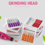 Set di teste di macinazione in lega di acciaio al tungsteno in ceramica per nail art, set di strumenti per lucidatura smerigliatrice, GH-01, GH-02, GH-03, GH-04, GH-05, GH-06, GH-07, GH-08, GH-09, GH-10