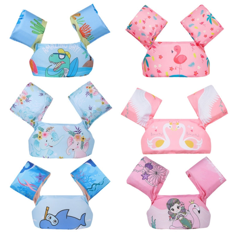 Anello da braccio in schiuma per nuoto per bambini Attrezzatura da nuoto per bambini Anello galleggiante Gilet di galleggiamento con manica ad acqua, Pink Flamingo, Pink Swan, Blue Dolphin, Blue Starfish, Purple Dog, Yellow Duck, Blue Whale, Green Bee ...