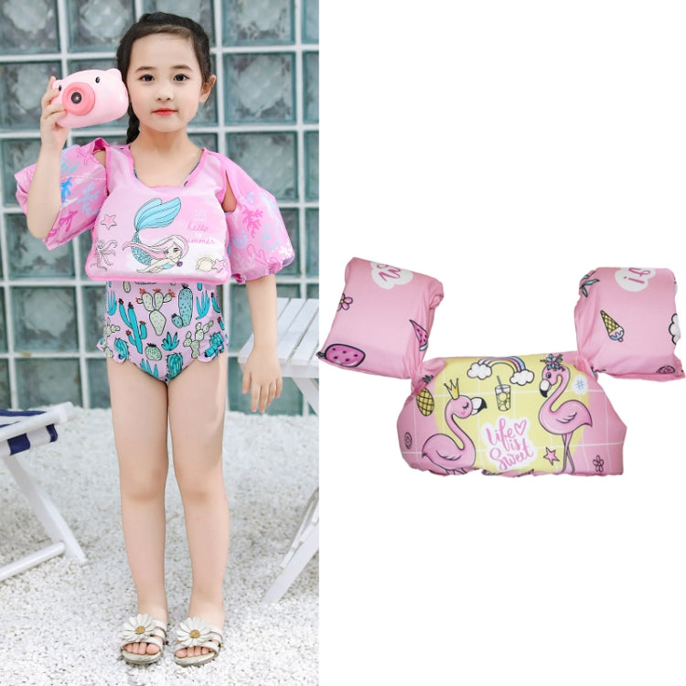 Anello da braccio in schiuma per nuoto per bambini Attrezzatura da nuoto per bambini Anello galleggiante Gilet di galleggiamento con manica ad acqua, Pink Flamingo, Pink Swan, Blue Dolphin, Blue Starfish, Purple Dog, Yellow Duck, Blue Whale, Green Bee ...