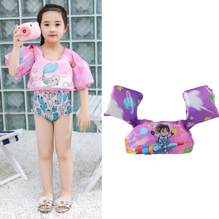 Anello da braccio in schiuma per nuoto per bambini Attrezzatura da nuoto per bambini Anello galleggiante Gilet di galleggiamento con manica ad acqua, Pink Flamingo, Pink Swan, Blue Dolphin, Blue Starfish, Purple Dog, Yellow Duck, Blue Whale, Green Bee ...