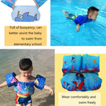 Anello da braccio in schiuma per nuoto per bambini Attrezzatura da nuoto per bambini Anello galleggiante Gilet di galleggiamento con manica ad acqua, Pink Flamingo, Pink Swan, Blue Dolphin, Blue Starfish, Purple Dog, Yellow Duck, Blue Whale, Green Bee ...