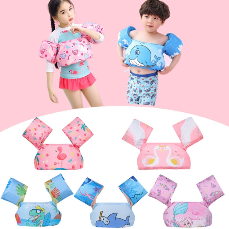Anello da braccio in schiuma per nuoto per bambini Attrezzatura da nuoto per bambini Anello galleggiante Gilet di galleggiamento con manica ad acqua, Pink Flamingo, Pink Swan, Blue Dolphin, Blue Starfish, Purple Dog, Yellow Duck, Blue Whale, Green Bee ...