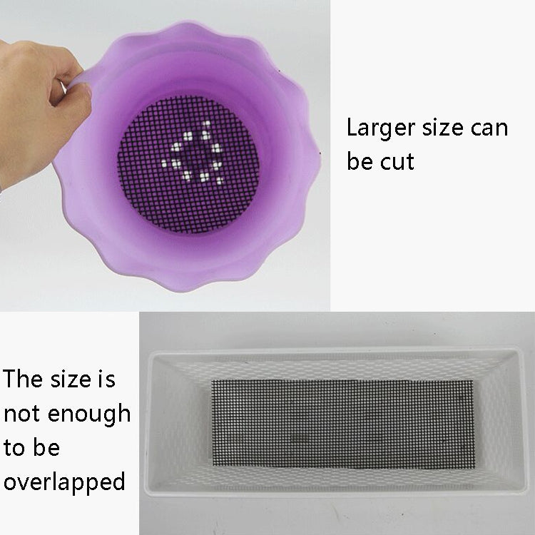 4 set GD01 Guarnizione in rete a rete anti-perdite anti-insetto con rete inferiore per vaso di fiori, Flower Pot Bottom Anti-Leakage Mesh Gasket
