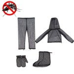 Camping Adventure Tuta anti-zanzare Pesca estiva Abbigliamento in rete traspirante, Specifica:, Anti-mosquito Clothing, Anti-mosquito Pants, 2 PCS Anti-mosquito Gloves, Mosquito Foot Cover, 2 PCS Mosquito Foot Cover, Four-piece