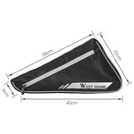 WEST BIKING YP0707254 Borsa triangolare per bicicletta da 4 litri Mountain Bike Borsa impermeabile riflettente con fascio anteriore di grande capacità Attrezzatura per l'equitazione, YP0707254