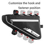 WEST BIKING YP0707254 Borsa triangolare per bicicletta da 4 litri Mountain Bike Borsa impermeabile riflettente con fascio anteriore di grande capacità Attrezzatura per l'equitazione, YP0707254
