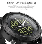 NX02 Sport Smartwatch IP67 Supporto impermeabile Tracker Calorie Pedometro Smartwatch Cronometro Chiama SMS Promemoria