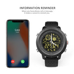 NX02 Sport Smartwatch IP67 Supporto impermeabile Tracker Calorie Pedometro Smartwatch Cronometro Chiama SMS Promemoria