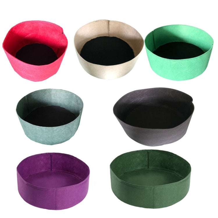 Borsa per piante rotonda esterna in feltro per botte per piante Borsa per piantine in tessuto non tessuto, 50x20cm 40L, 60x20cm 56L, 70x30cm 115L, 80x30cm 150L, 90x30cm 190L, 120x30cm 340L, 127x30cm 380L, 130x30cm 400L