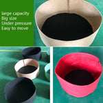 Borsa per piante rotonda esterna in feltro per botte per piante Borsa per piantine in tessuto non tessuto, 50x20cm 40L, 60x20cm 56L, 70x30cm 115L, 80x30cm 150L, 90x30cm 190L, 120x30cm 340L, 127x30cm 380L, 130x30cm 400L