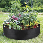 Borsa per piante rotonda esterna in feltro per botte per piante Borsa per piantine in tessuto non tessuto, 50x20cm 40L, 60x20cm 56L, 70x30cm 115L, 80x30cm 150L, 90x30cm 190L, 120x30cm 340L, 127x30cm 380L, 130x30cm 400L