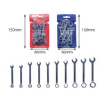 10 pezzi/set Mini chiave di apertura lucidata a specchio Chiave tascabile a due usi color prugna, Stile:, Metric, Imperial