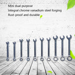 10 pezzi/set Mini chiave di apertura lucidata a specchio Chiave tascabile a due usi color prugna, Stile:, Metric, Imperial